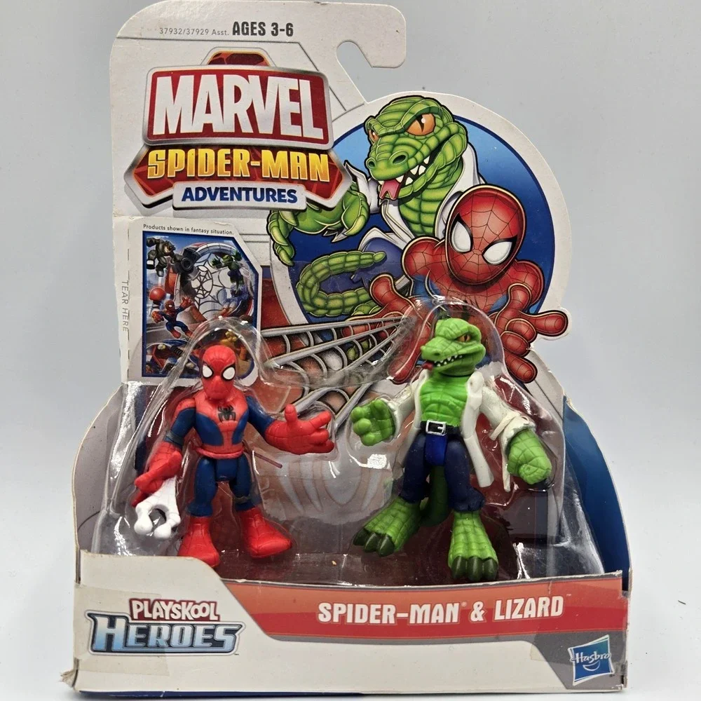 Marvel Spider Man‎ Adventures Spider-Man & Lizard Playskool Heroes 2011 New NOS
